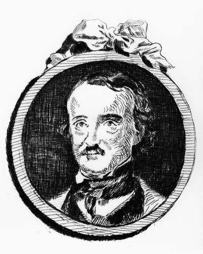 Edgar Allan Poe / Etching by E. Manet by Édouard Manet